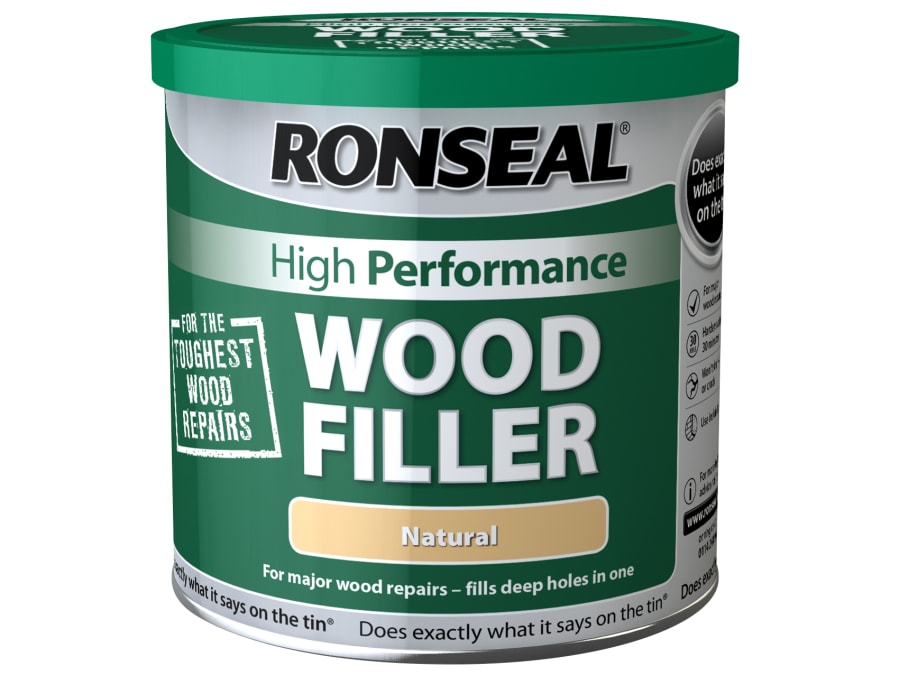 Ronseal 32287 1kg High-Performance Wood Filler Natural