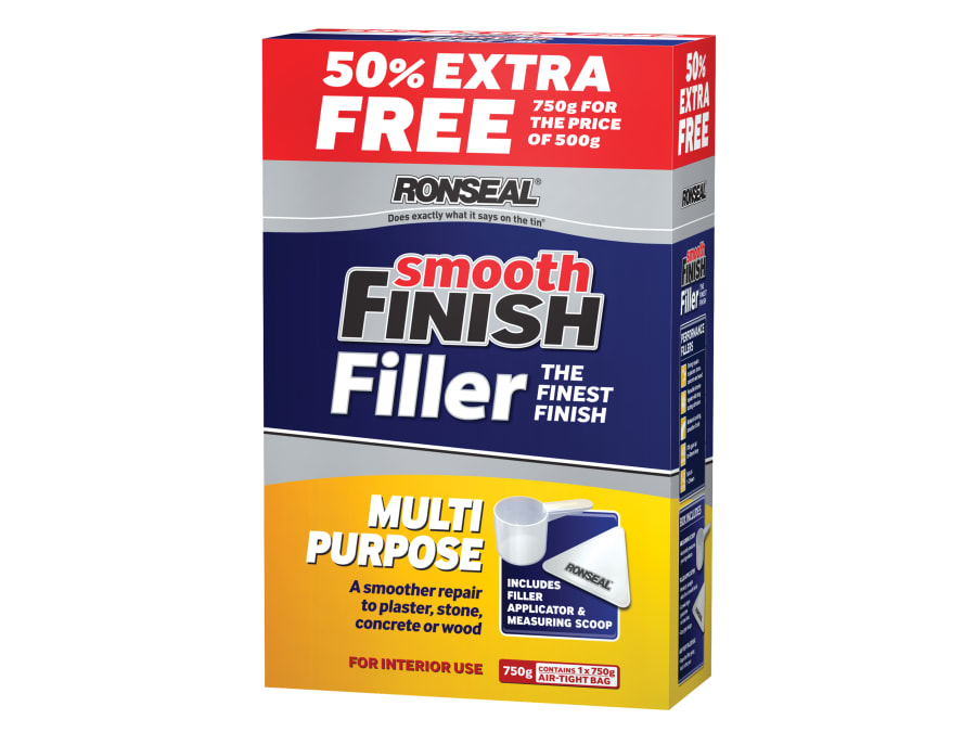 Ronseal 36548 Smooth Finish Multipurpose Wall Powder Filler 500g