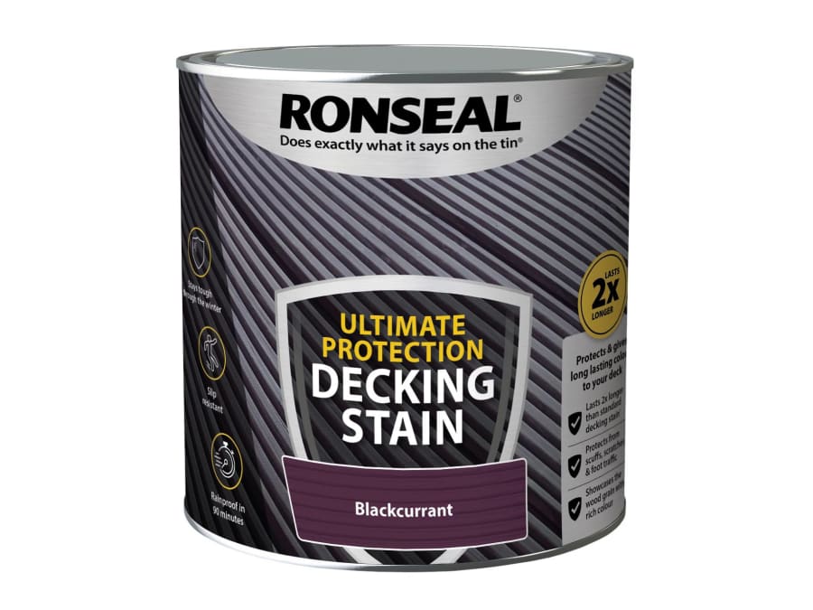 Ronseal 39219 Ultimate Protection Decking Stain Blackcurrant 2.5 Litre