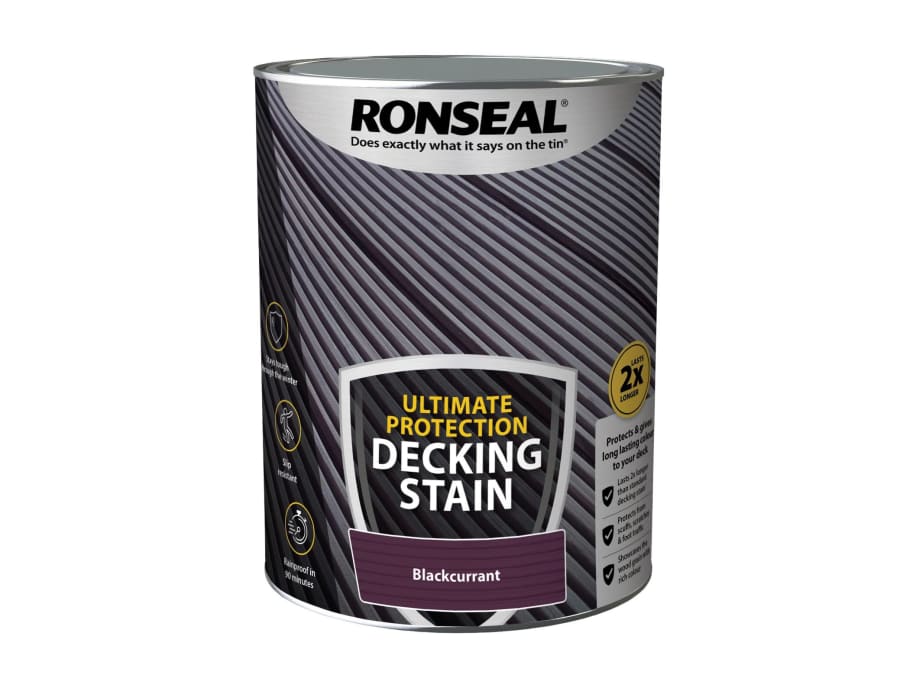 Ronseal 39220 Ultimate Protection Decking Stain Blackcurrant 5 Litre