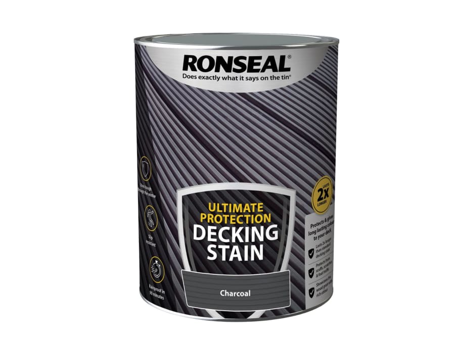 Ronseal 39109 Ultimate Protection Decking Stain Charcoal 5 Litre
