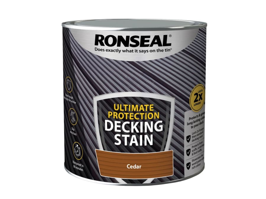 Ronseal 39106 Ultimate Protection Decking Stain Cedar 2.5 Litre