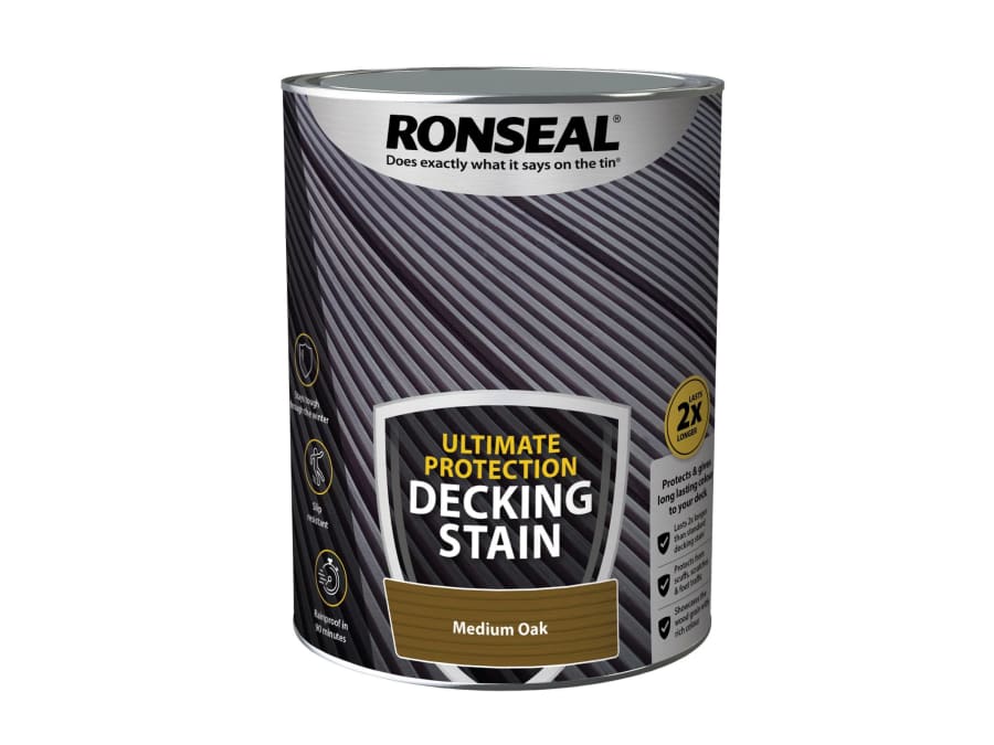Ronseal 39115 Medium Oak Ultimate Protection Decking Stain 5 Litre