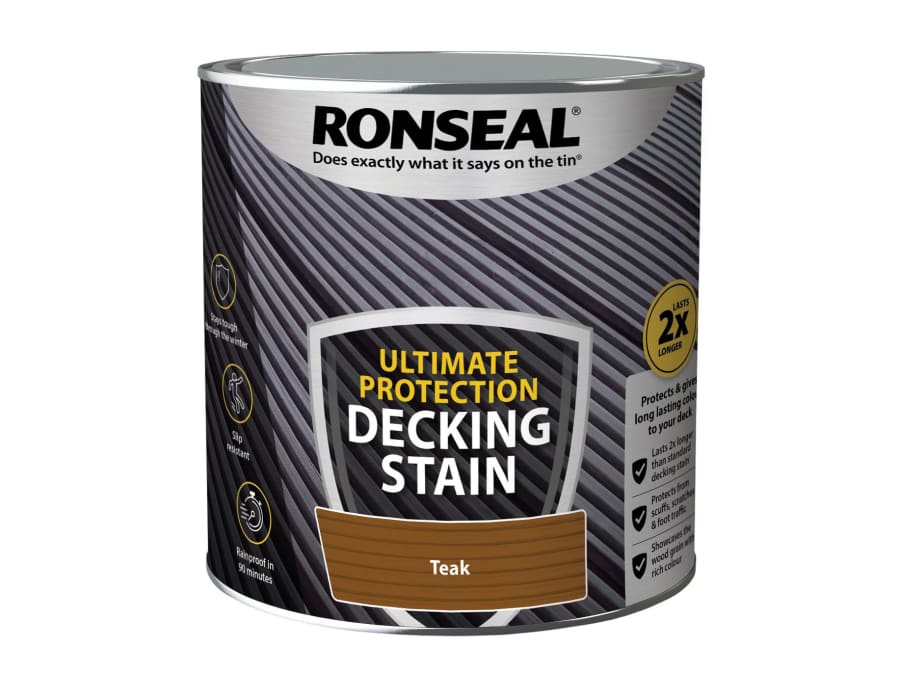 Ronseal 39120 Rich Teak Decking Stain 5 Litre