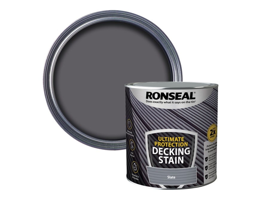 Ronseal 39122 Ultimate Protection Decking Stain Slate 2.5 Litre