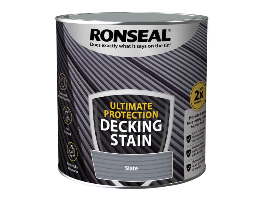 Ronseal 39122 Ultimate Protection Decking Stain Slate 2.5 Litre