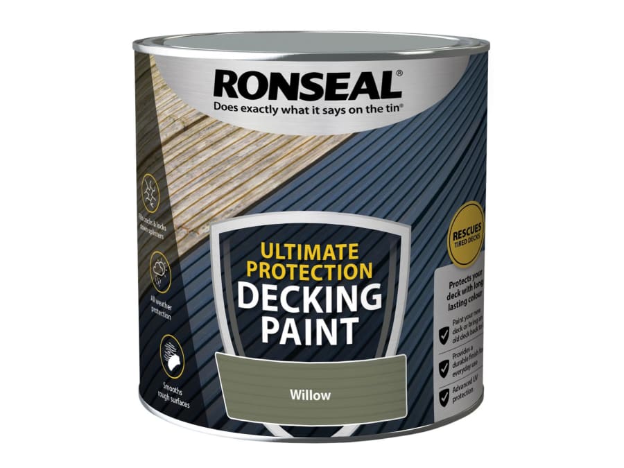 Ronseal 39223 Ultimate Protection Decking Stain Willow 2.5 Litre