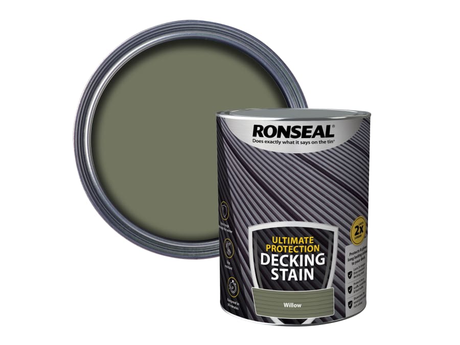 Ronseal 39224 Ultimate Protection Decking Stain Willow 5 Litre