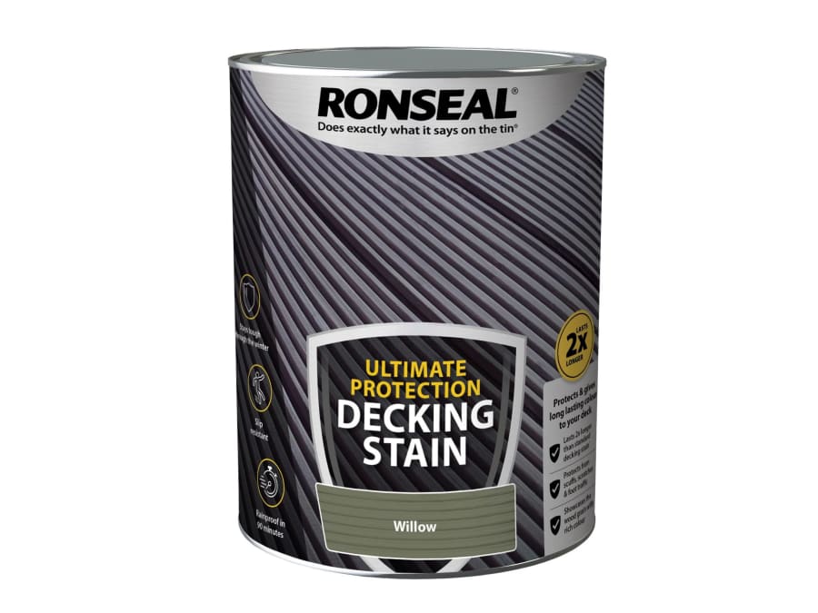 Ronseal 39224 Ultimate Protection Decking Stain Willow 5 Litre