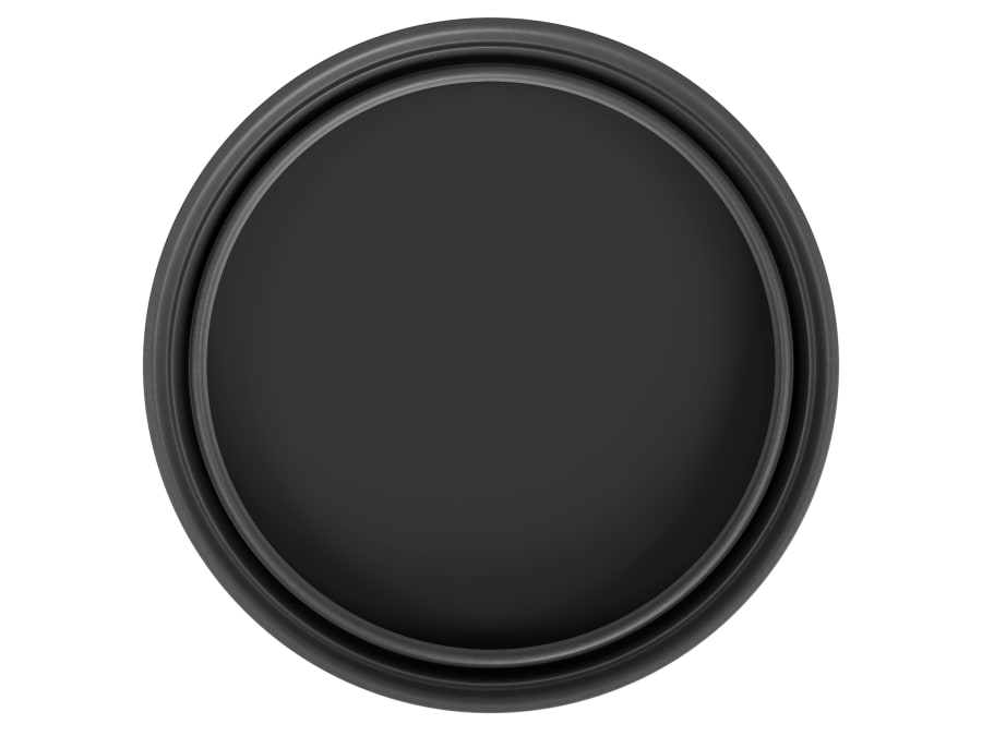 Ronseal KCB70151031290476 One Coat Everywhere Interior Paint Black Pepper Matt 2.5L