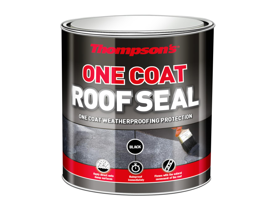 Ronseal 34750 One Coat Roof Seal Black 5 Litre