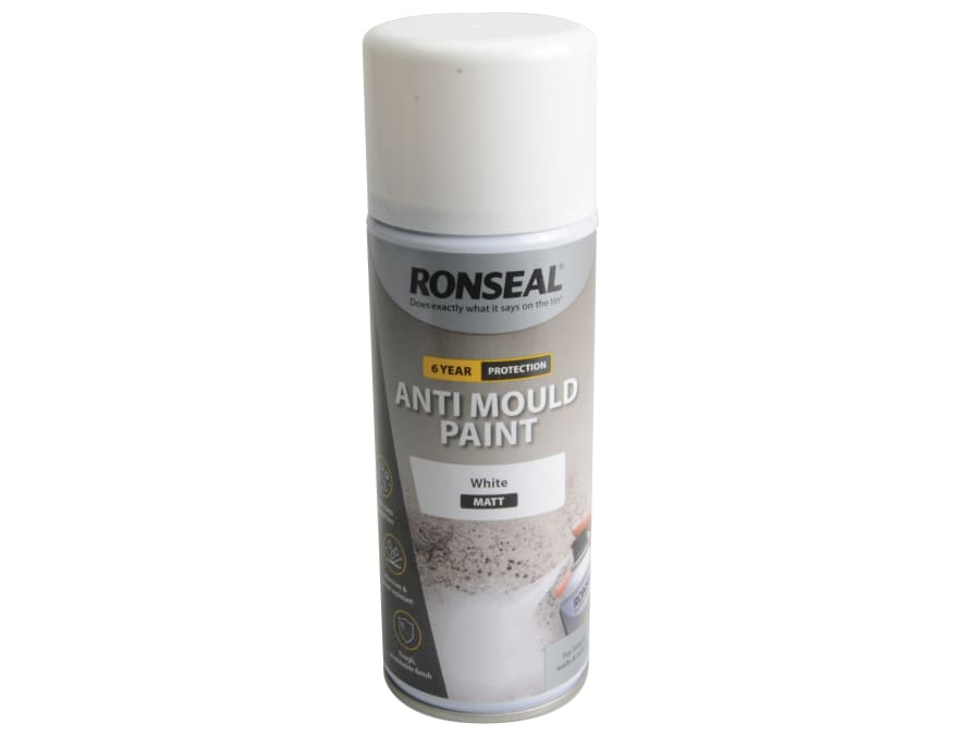 Ronseal 37481 6 Year Anti Mould Aerosol White Matt 400ml