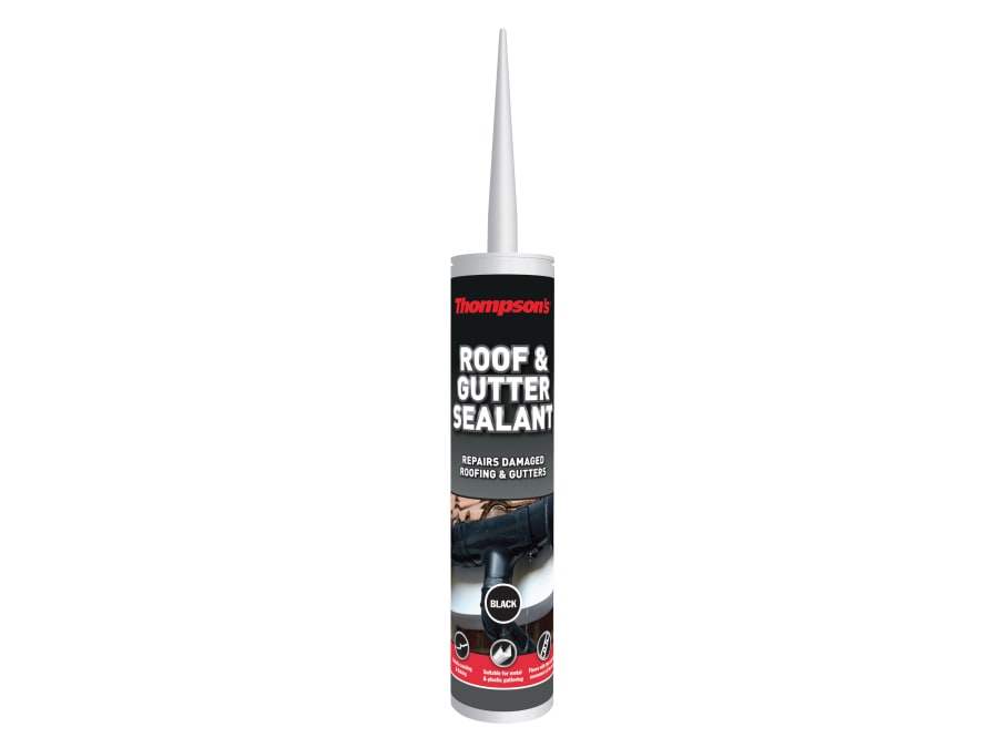 Ronseal 34030 Black Roof & Gutter Sealant 310ml
