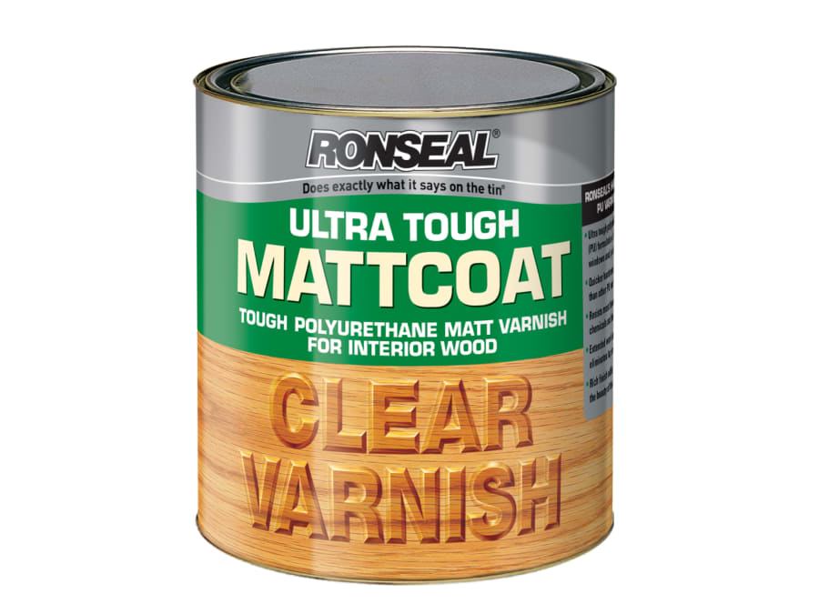 Ronseal 09056 Ultra Tough Internal Clear Mattcoat Varnish 750ml