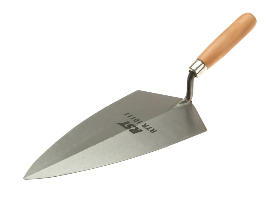 Rst RTR10110 10in Philadelphia Pattern Brick Trowel with Wooden Handle