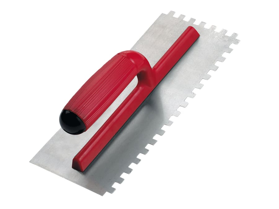 Rubi Tiling Tools Rubi 25903 PRO Steel Notched Trowel 11 x 4in x 1/4in Notch