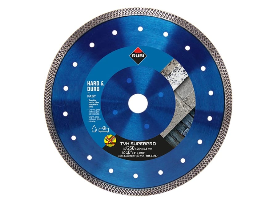 Rubi Tiling Tools Rubi 31937 250mm Diamond Blade