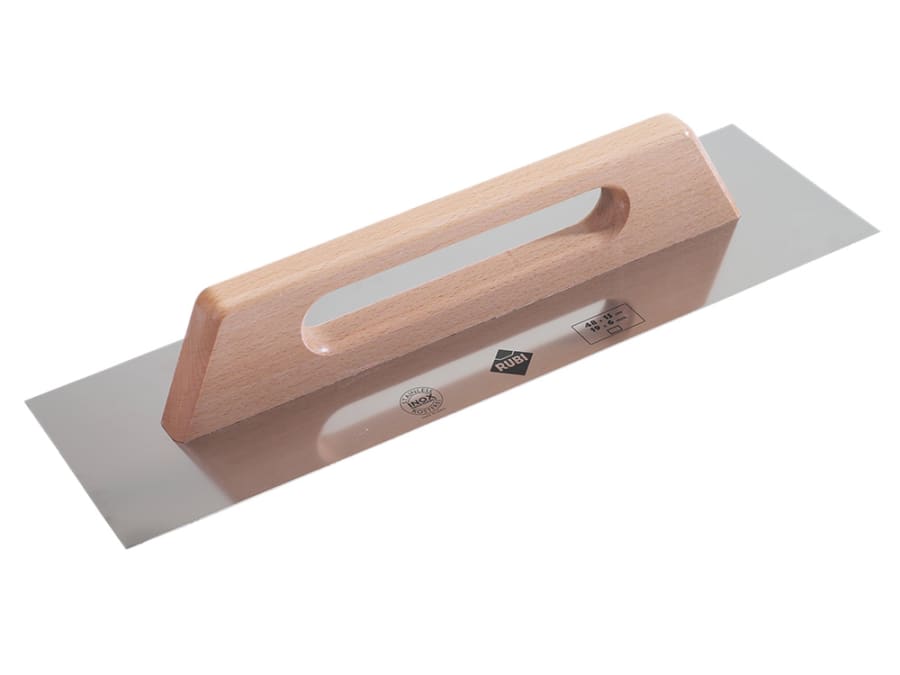 Rubi Tiling Tools Rubi 65988 Steel Trowel 19in Wooden Handle