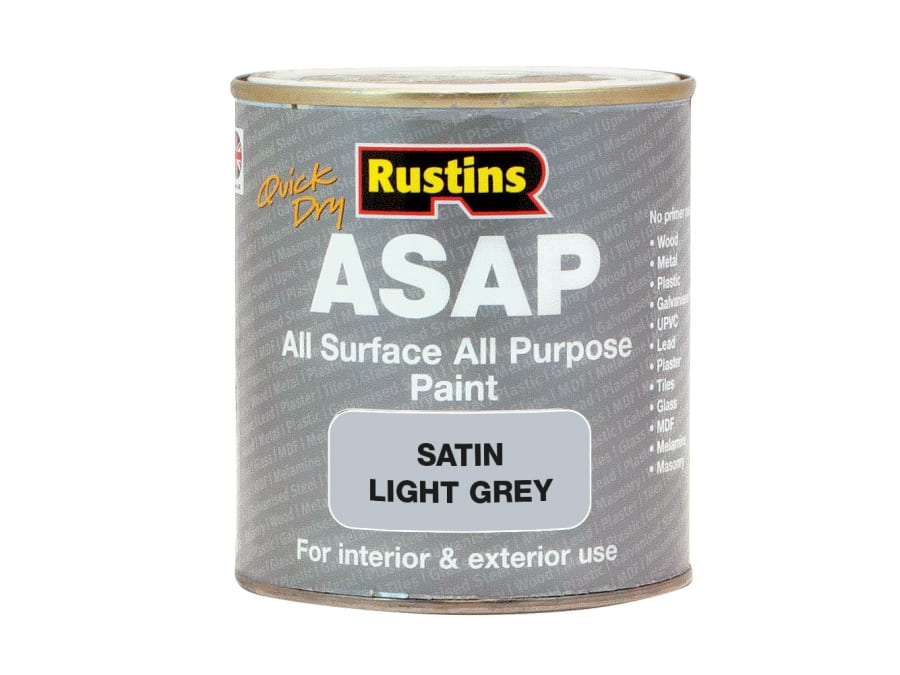Rustins ASAPLG250 Light Grey Paint 250ml