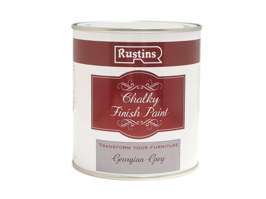 Rustins CHAPG250 Chalky Finish Paint Georgian Grey 250ml