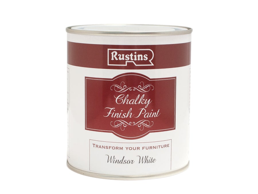 Rustins CHAPW500 Chalky Finish Paint Windsor White 500ml
