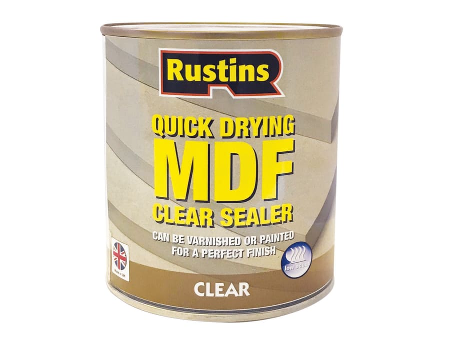 Rustins MDFS2500 Quick Drying MDF Sealer Clear 2.5 Litre
