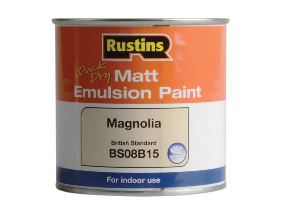 Rustins MEMLM250 Quick Dry Matt Emulsion Paint Magnolia 250ml