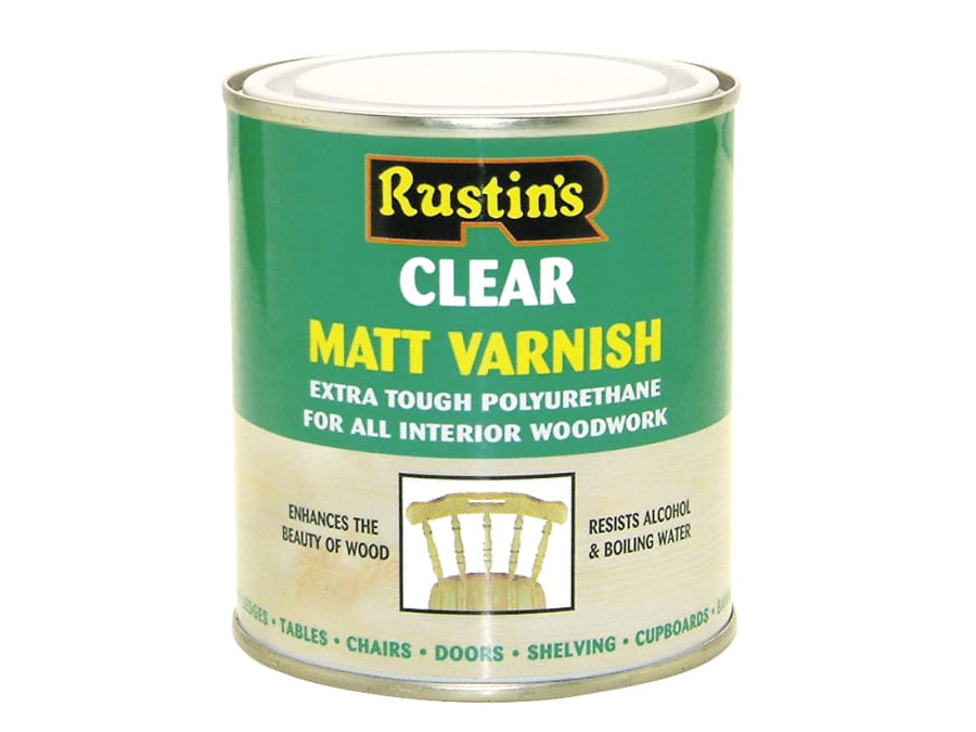 Rustins POMC250 Matt Polyurethane Varnish 250ml