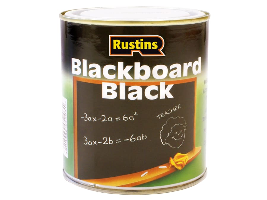 Rustins BLAB1000 Quick Dry Blackboard Paint Black 1 Litre