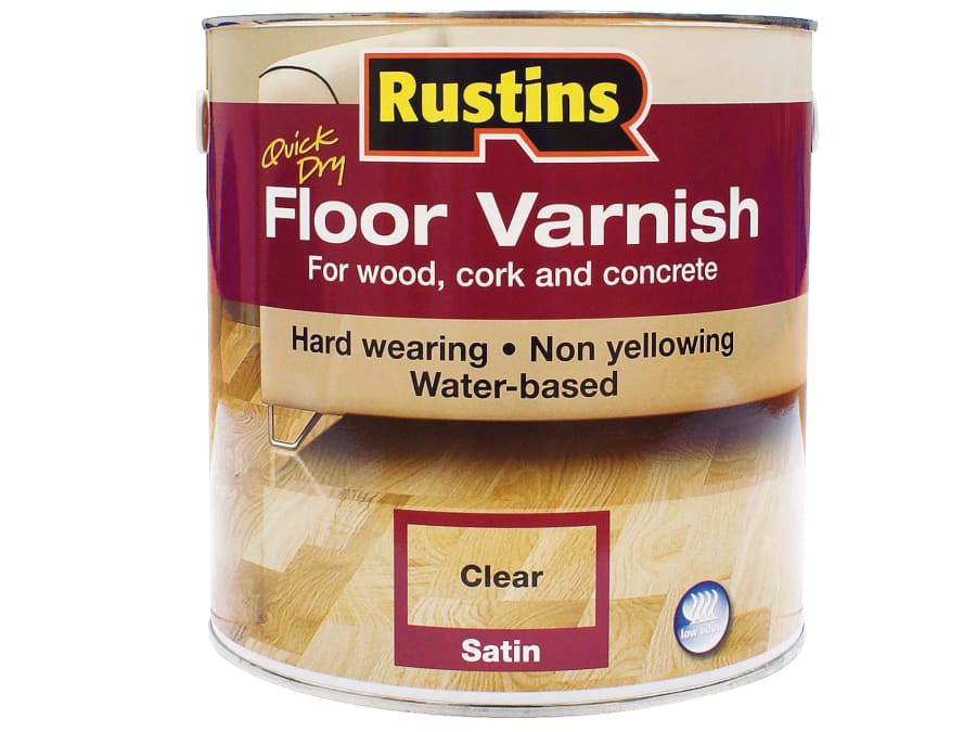 Rustins AFCS1000 Quick Dry Floor Varnish Satin 1 Litre