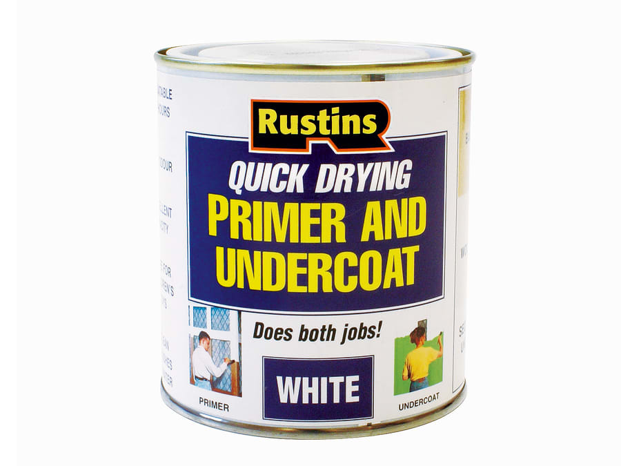 Rustins WHPU500 Quick Dry Primer & Undercoat White 500ml