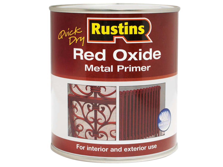 Rustins REDOW5000 Quick Dry Red Oxide Metal Primer 5 Litre