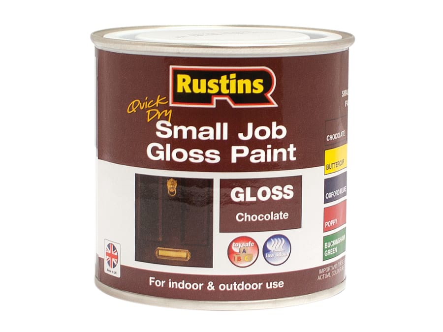 Rustins GPCHW250 Quick Dry Gloss Paint Chocolate 250ml