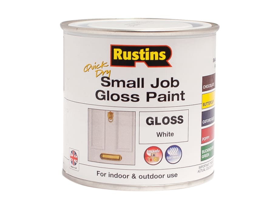 Rustins GPWHW250 Quick Dry Gloss White 250ml