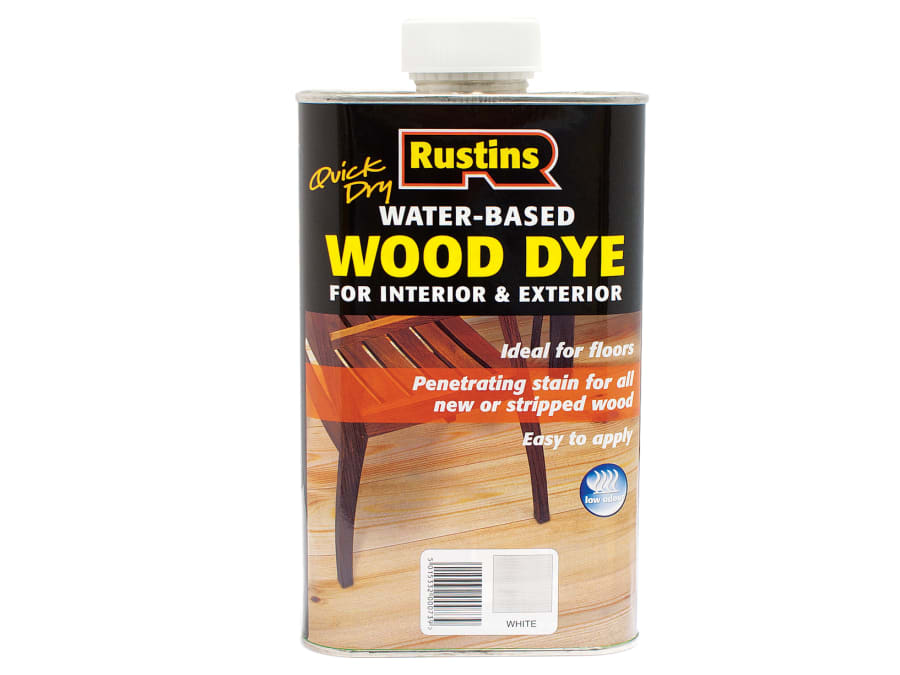 Rustins WDWH250 Quick Dry White Wood Dye 250ml