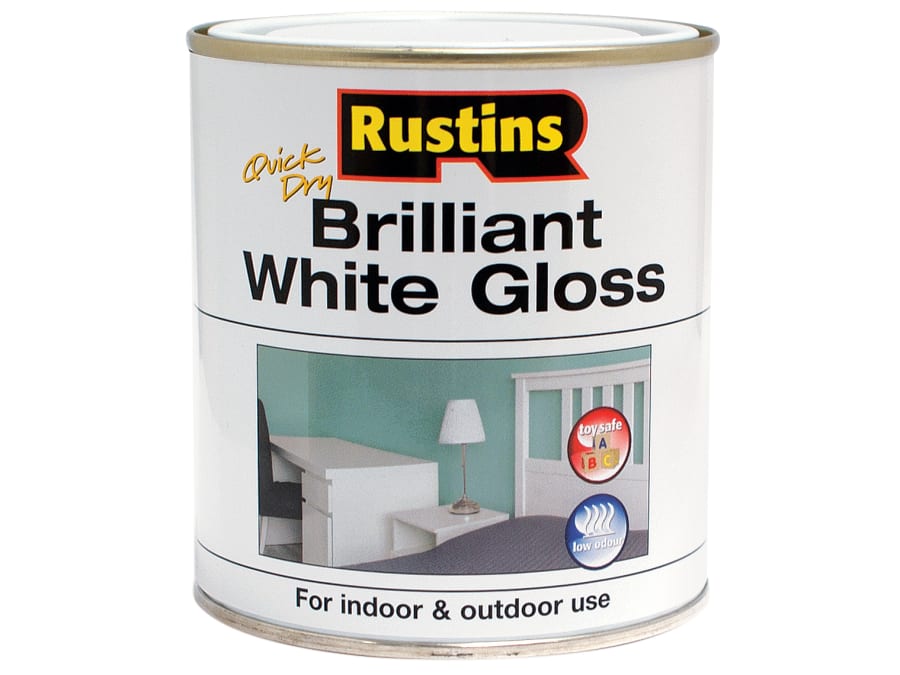 Rustins WHIGW500 Quick Dry Brilliant White Gloss 500ml