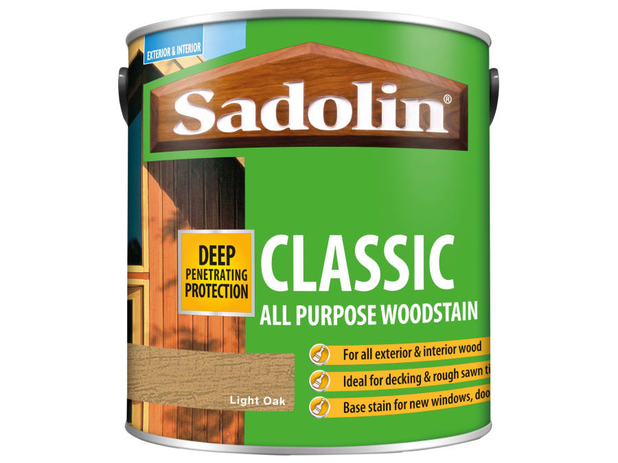 Sadolin 5012901 Classic Wood Protection Light Oak 2.5 Litre