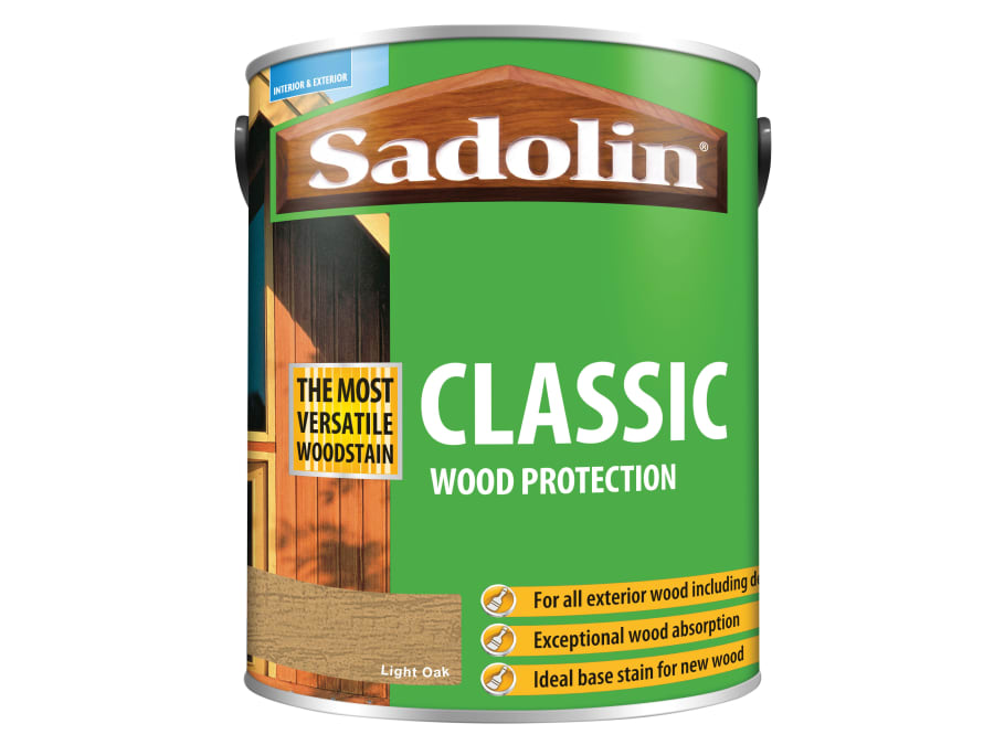 Sadolin 5012923 Classic Wood Protection Light Oak 5 Litre
