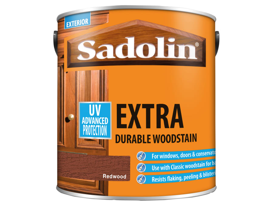 Sadolin 5012989 Extra Durable Woodstain Redwood 2.5 Litre