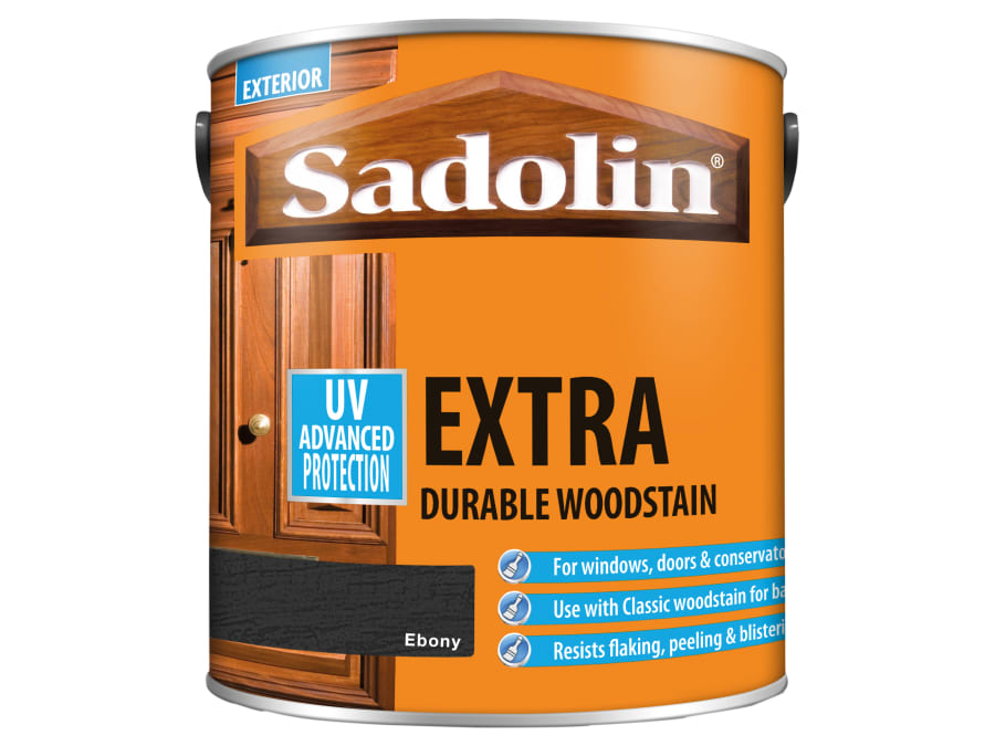Sadolin 5012994 Extra Durable Woodstain Ebony 2.5 Litre