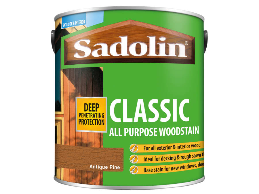 Sadolin 5028458 Classic Wood Protection Antique Pine 2.5 Litre