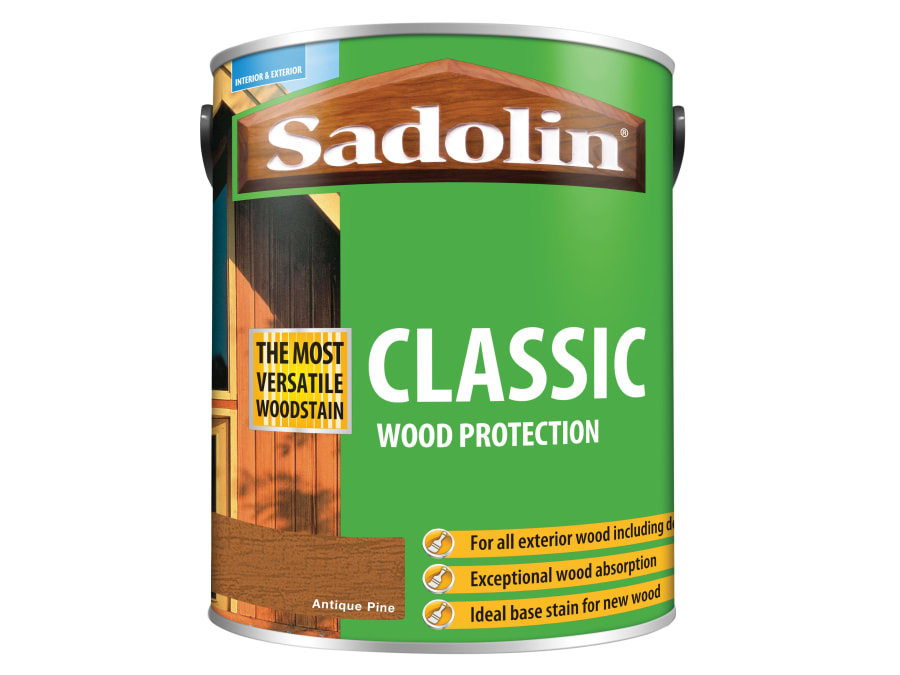 Sadolin 5028459 Classic Wood Protection Antique Pine 5 Litre