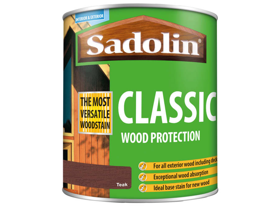 Sadolin 5028461 Classic Wood Protection Teak 1 Litre