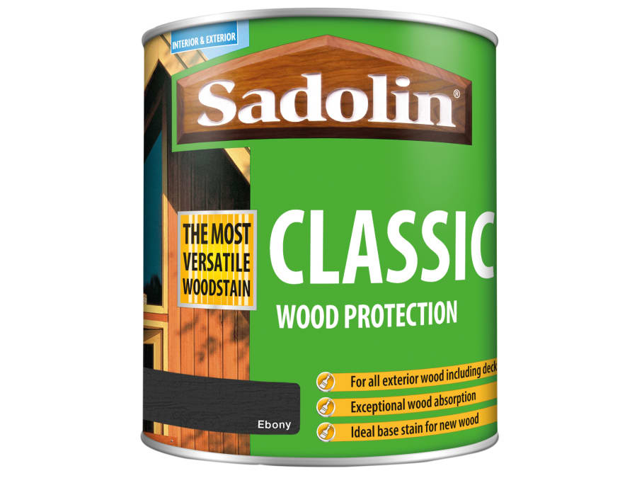 Sadolin 5028470 Classic Wood Protection Ebony 1 Litre