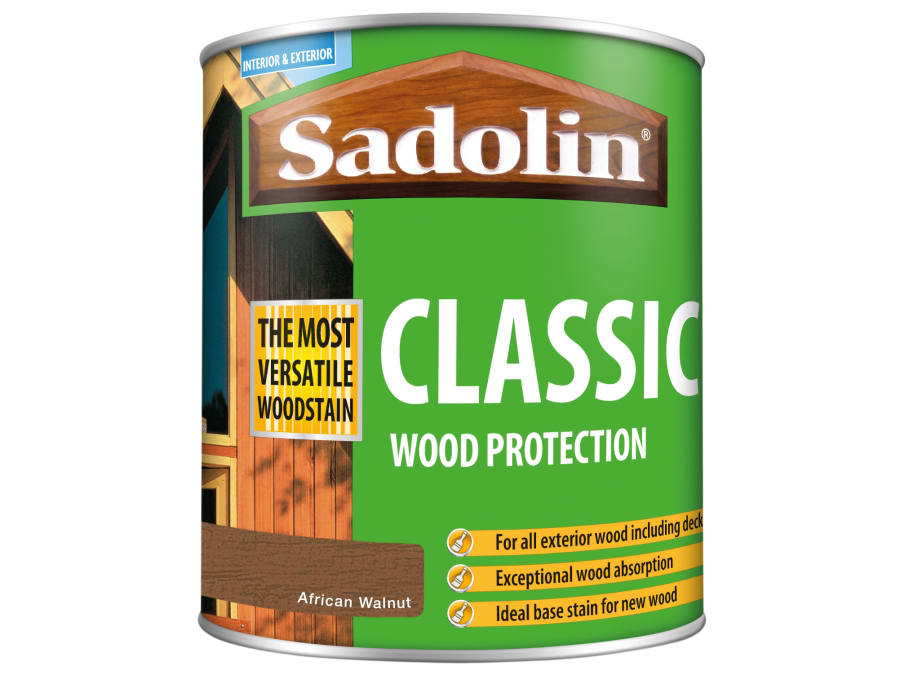 Sadolin 5028483 Classic Wood Protection African Walnut 1 Litre