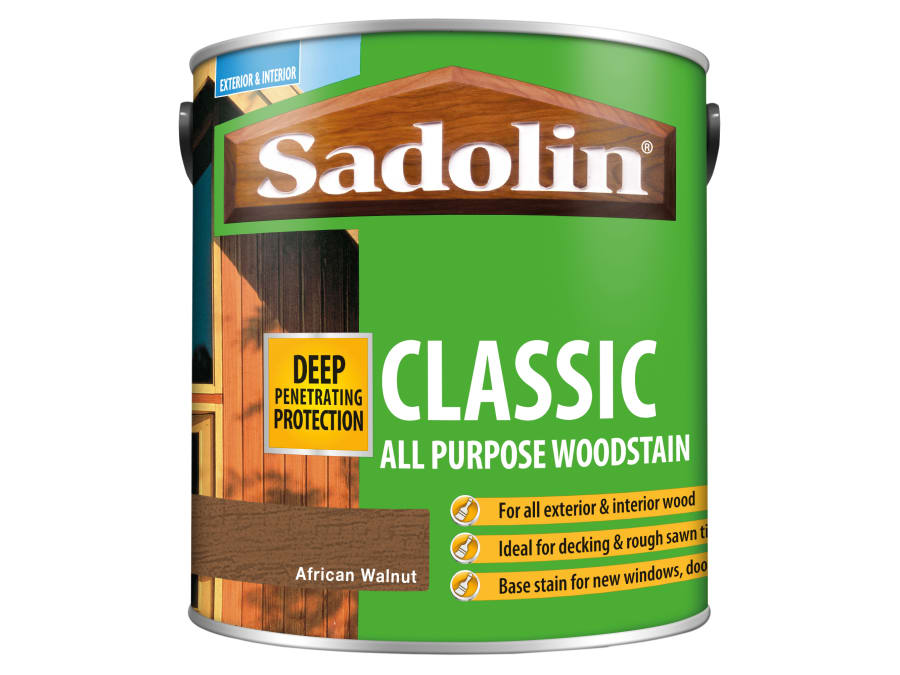 Sadolin 5028484 Classic Wood Protection African Walnut 2.5 Litre