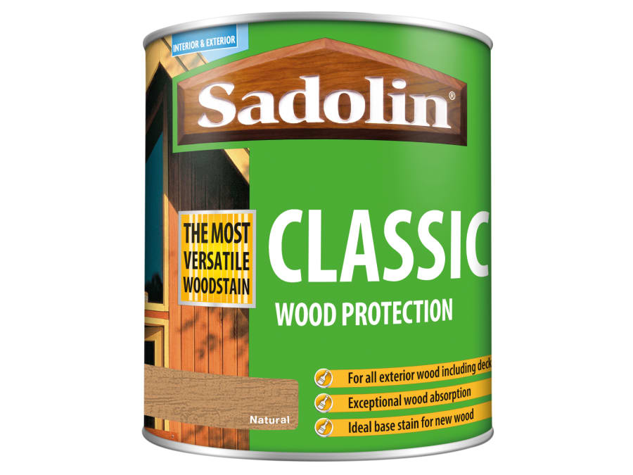 Sadolin 5028502 Classic Wood Protection Natural 1 Litre