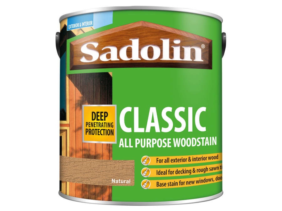 Sadolin 5028503 Classic Wood Protection Natural 2.5 Litre