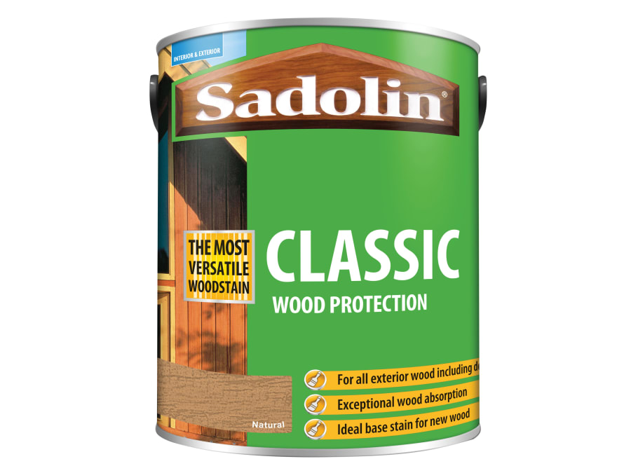 Sadolin 5028504 Classic Wood Protection Natural 5 Litre