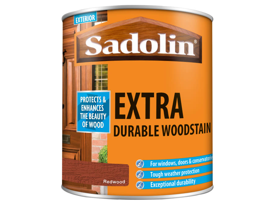 Sadolin 5028545 Extra Durable Woodstain Redwood 1 Litre